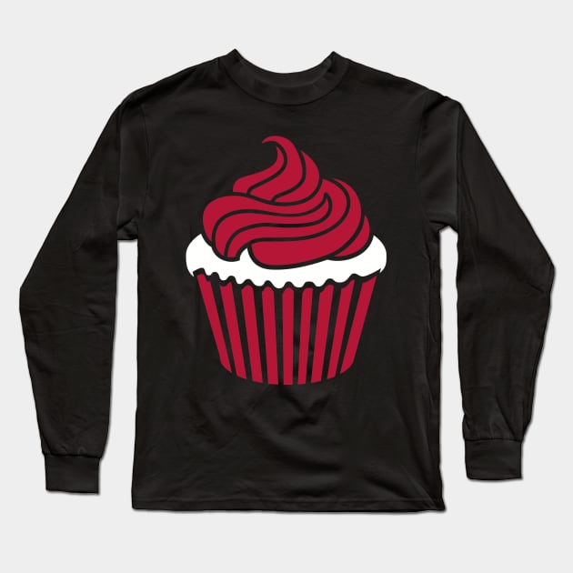 Cupcake Long Sleeve T-Shirt by Designzz